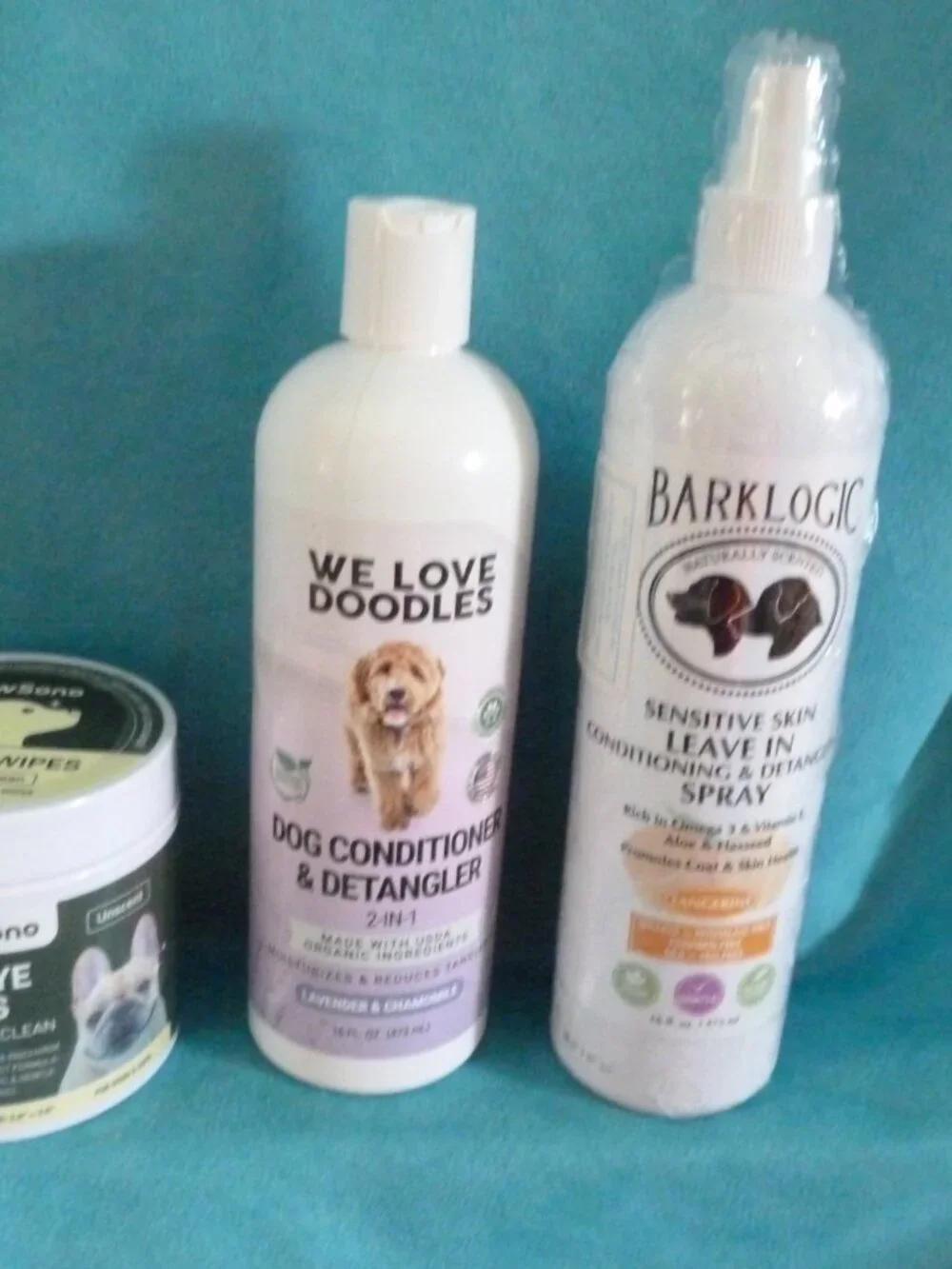 Lot Dog-We Love Doodles Dog Conditioner,BarkLogic Sensitive Detangling,Eye WIpes